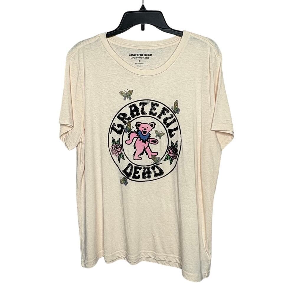 Lucky Brand Grateful Dead Butterfly Graphic Band Short Sleeve T Shirt XL New